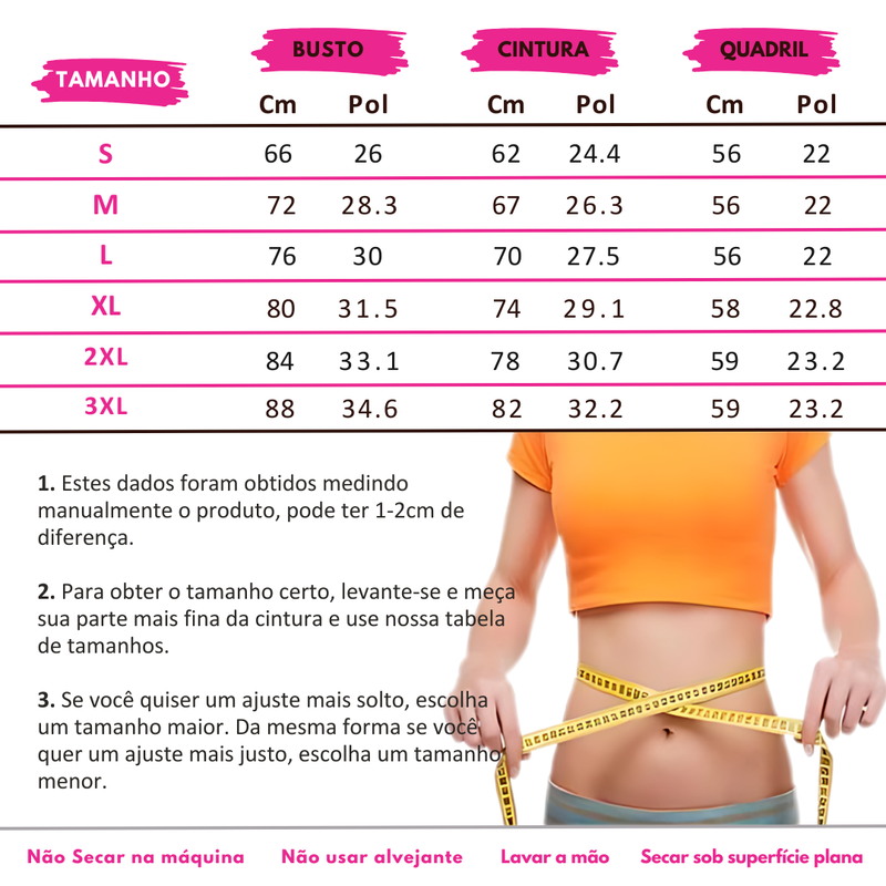 Corset Body Shaper. Colete Modelador para a Cintura de Alta Compressão - Diminui a barriga e exalta sua cintura