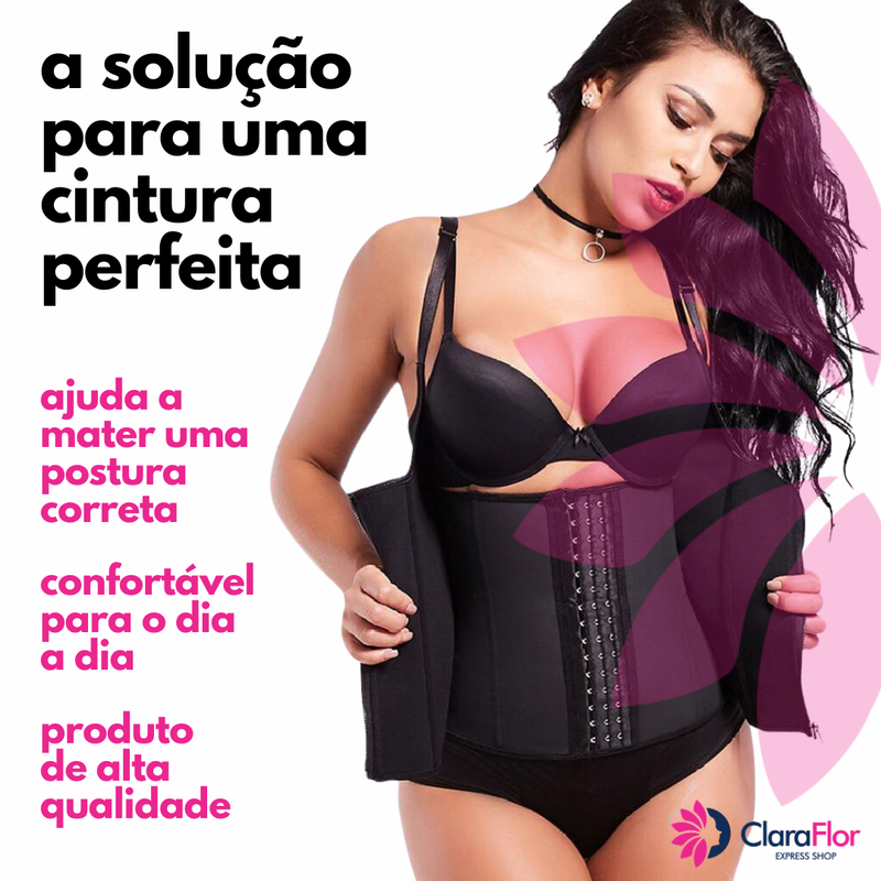 Corset Body Shaper. Colete Modelador para a Cintura de Alta Compressão - Diminui a barriga e exalta sua cintura