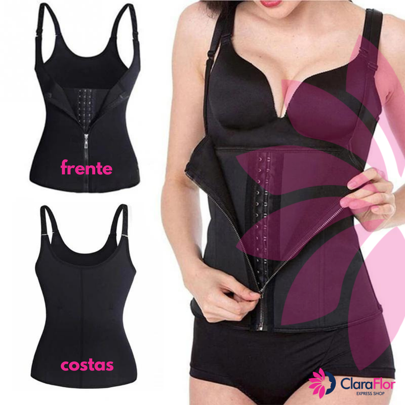 Corset Body Shaper. Colete Modelador para a Cintura de Alta Compressão - Diminui a barriga e exalta sua cintura