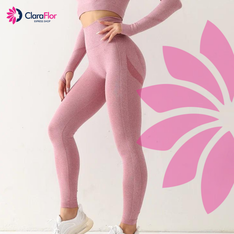 Legging Yoga Empina Bum Bum sem Costura - Conforto Extremo - Veste Modelando