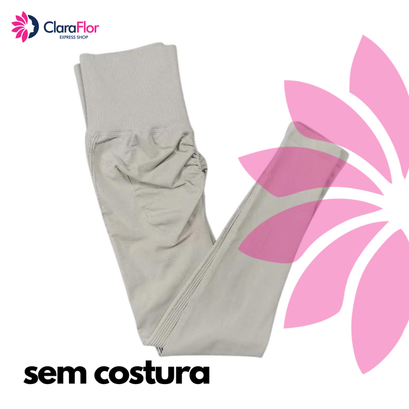 Legging Yoga Empina Bum Bum sem Costura - Conforto Extremo - Veste Modelando