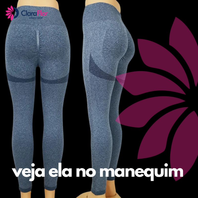 Legging Yoga Empina Bum Bum sem Costura - Conforto Extremo - Veste Modelando