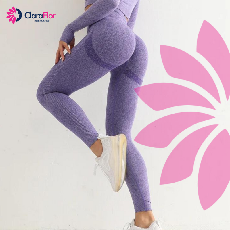 Legging Yoga Empina Bum Bum sem Costura - Conforto Extremo - Veste Modelando