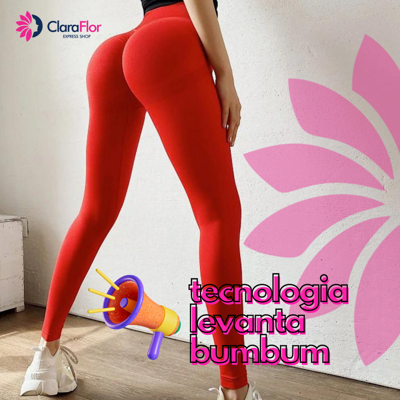 Legging Yoga Empina Bum Bum sem Costura - Conforto Extremo - Veste Modelando