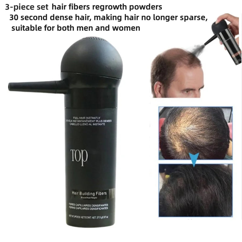 Pulverizador De Cabelo Portátil - Kit de construção capilar com queratina. Ideal para quem tem perda de fibras, quedas intensas de cabelo. Promove crescimento denso do cabelo.