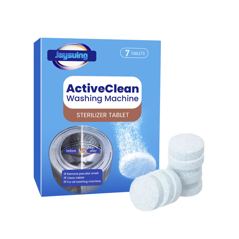 ActiveClean - Pastilha Esterelizadora de Máquina de Lavar - Limpeza Profunda, Descontaminação, Descalcificação, Eliminação de Odor