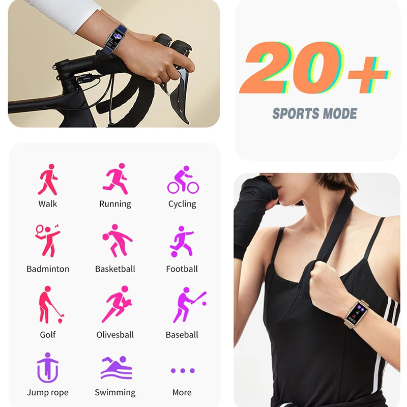 Smartwatch Xiaomi New Fashion para Android e IOS. Controles Fitness, Saúde, Sono, Bem-estar. 25 dias de Bateria!