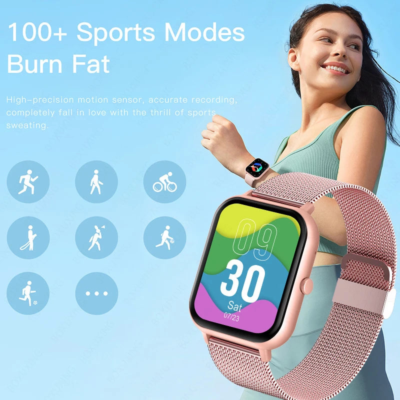 Smartwatch Xiaomi Women Full Touch - A Prova dágua - Bluetooth com Músicas