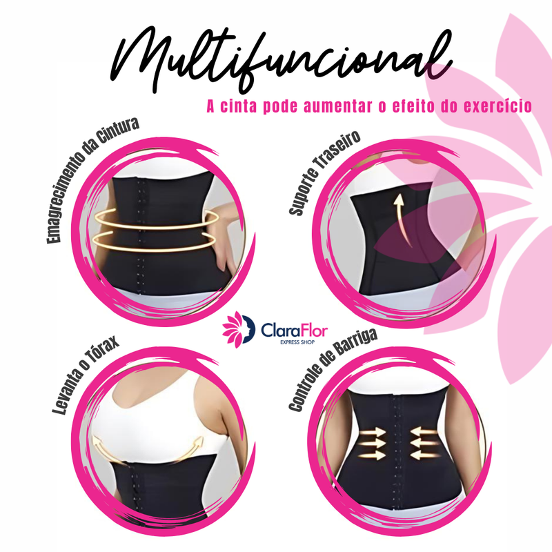 Slim Belt Cinta de Emagrecimento Feminino. Barriga Zero & Postura Perfeita