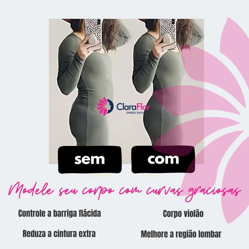 Slim Belt Cinta de Emagrecimento Feminino. Barriga Zero & Postura Perfeita