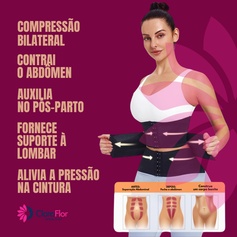 Slim Belt Cinta de Emagrecimento Feminino. Barriga Zero & Postura Perfeita