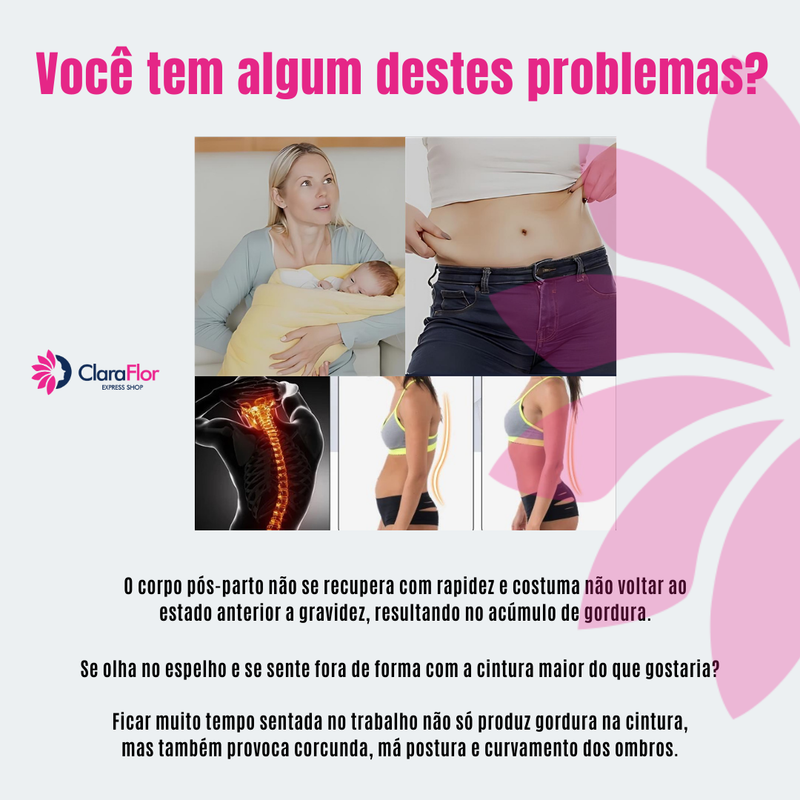 Slim Belt Cinta de Emagrecimento Feminino. Barriga Zero & Postura Perfeita