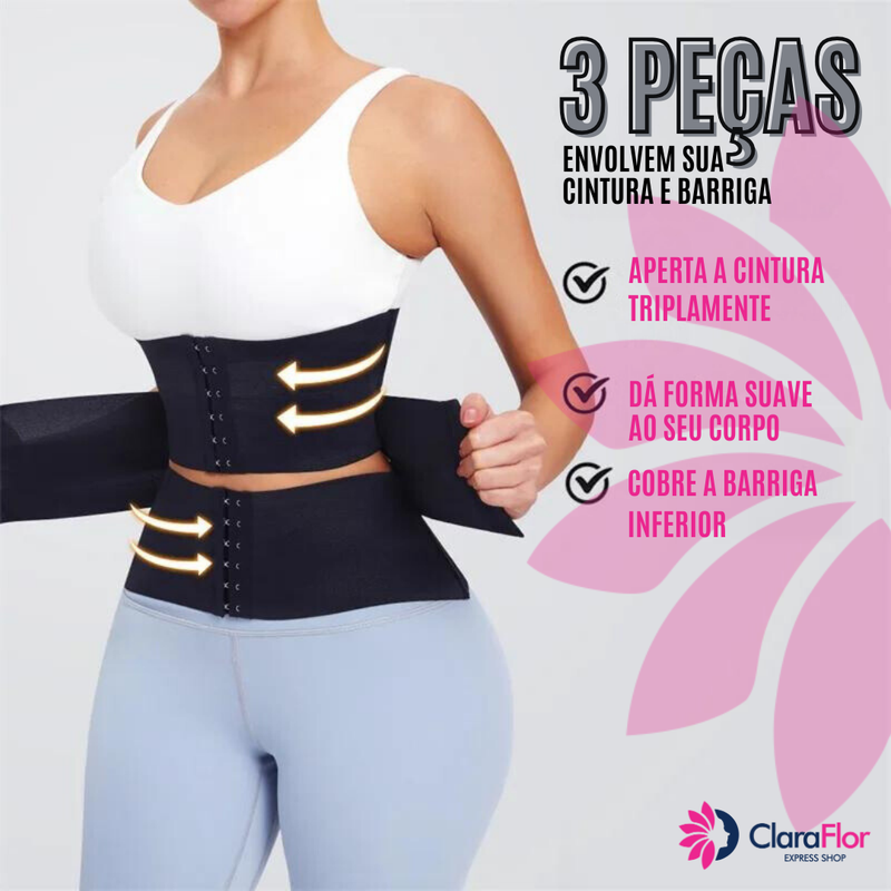 Slim Belt Cinta de Emagrecimento Feminino. Barriga Zero & Postura Perfeita