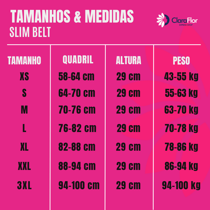 Slim Belt Cinta de Emagrecimento Feminino. Barriga Zero & Postura Perfeita